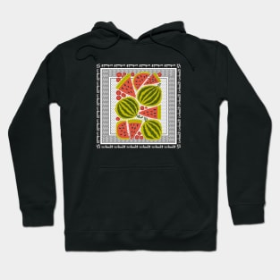 Free Palestine Keffiyeh Watermelon Hoodie